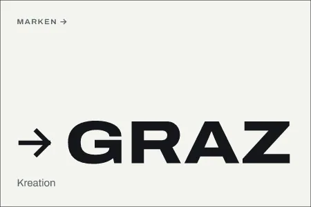 Textgrafik: Graz, Kreation – Kreation