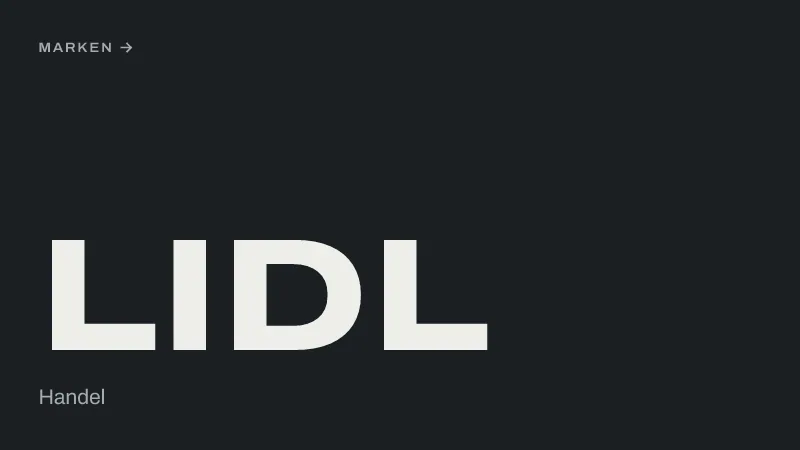 Textgrafik: Lidl, Handel – Marken & Kampagnen