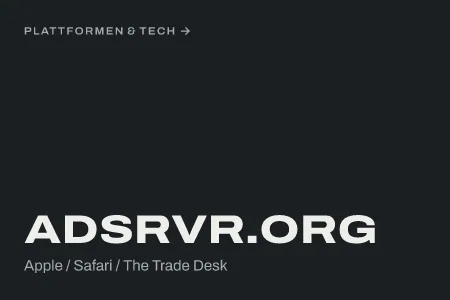 Textgrafik: adsrvr.org, Apple / Safari / The Trade Desk – MarTech & Daten